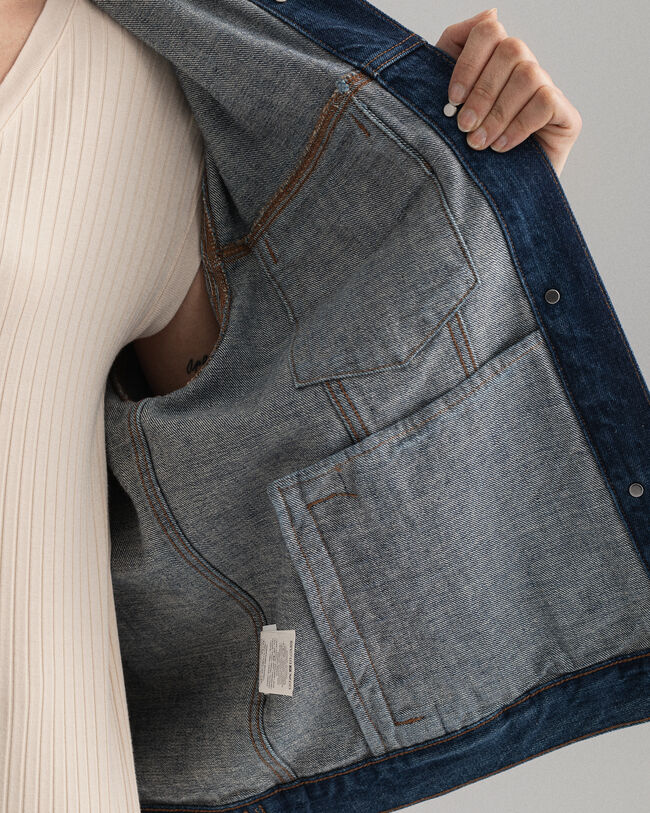 Oversized jeansjacka