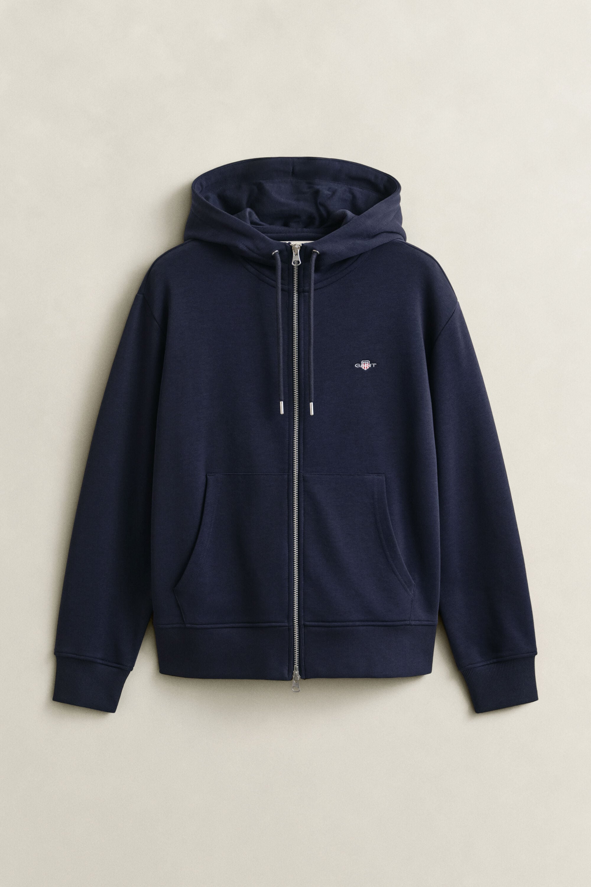 Shield hoodie med dragkedja