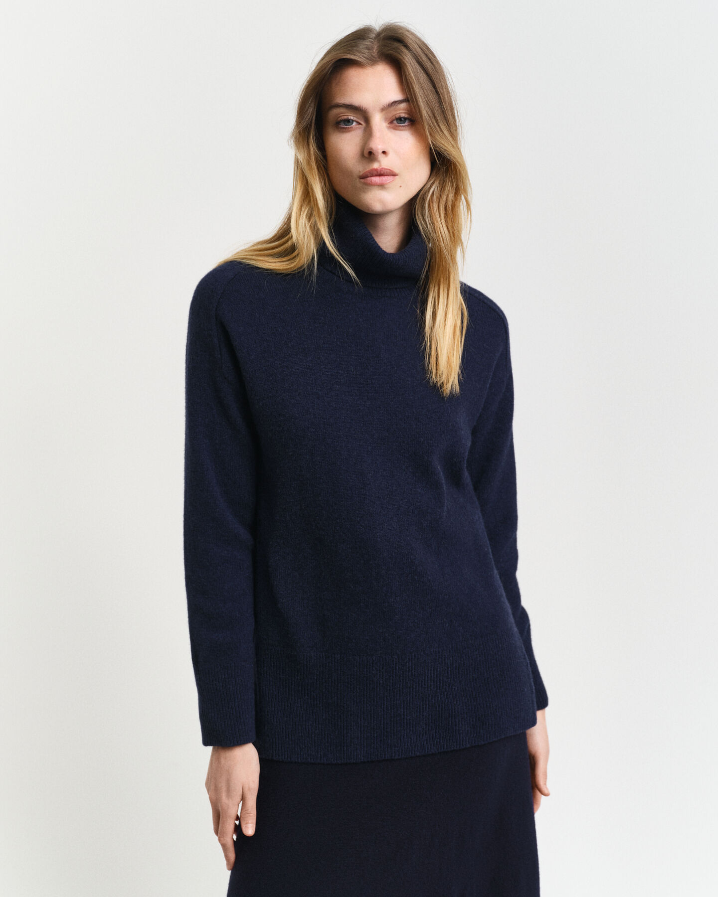 Polotröja i kashmir- och ullblandning