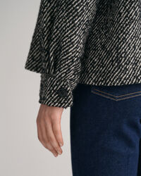 Mönstrad cropped yllejacka