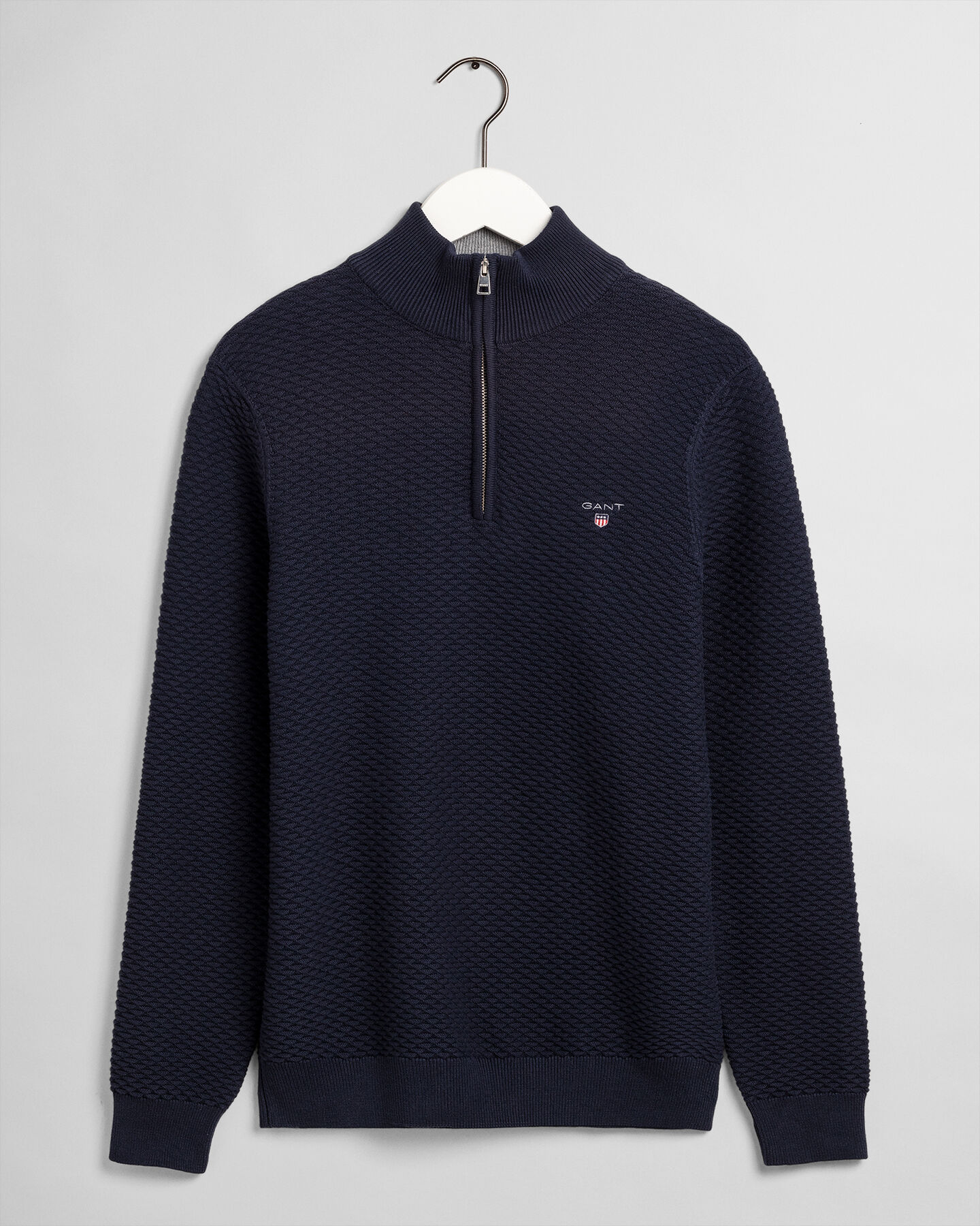 Triangle Texture tröja med halv dragkedja