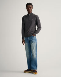 Half-zip tr&ouml;ja i superfin lammull