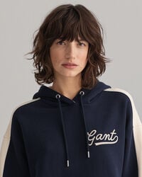 Color hoodie med färgblock