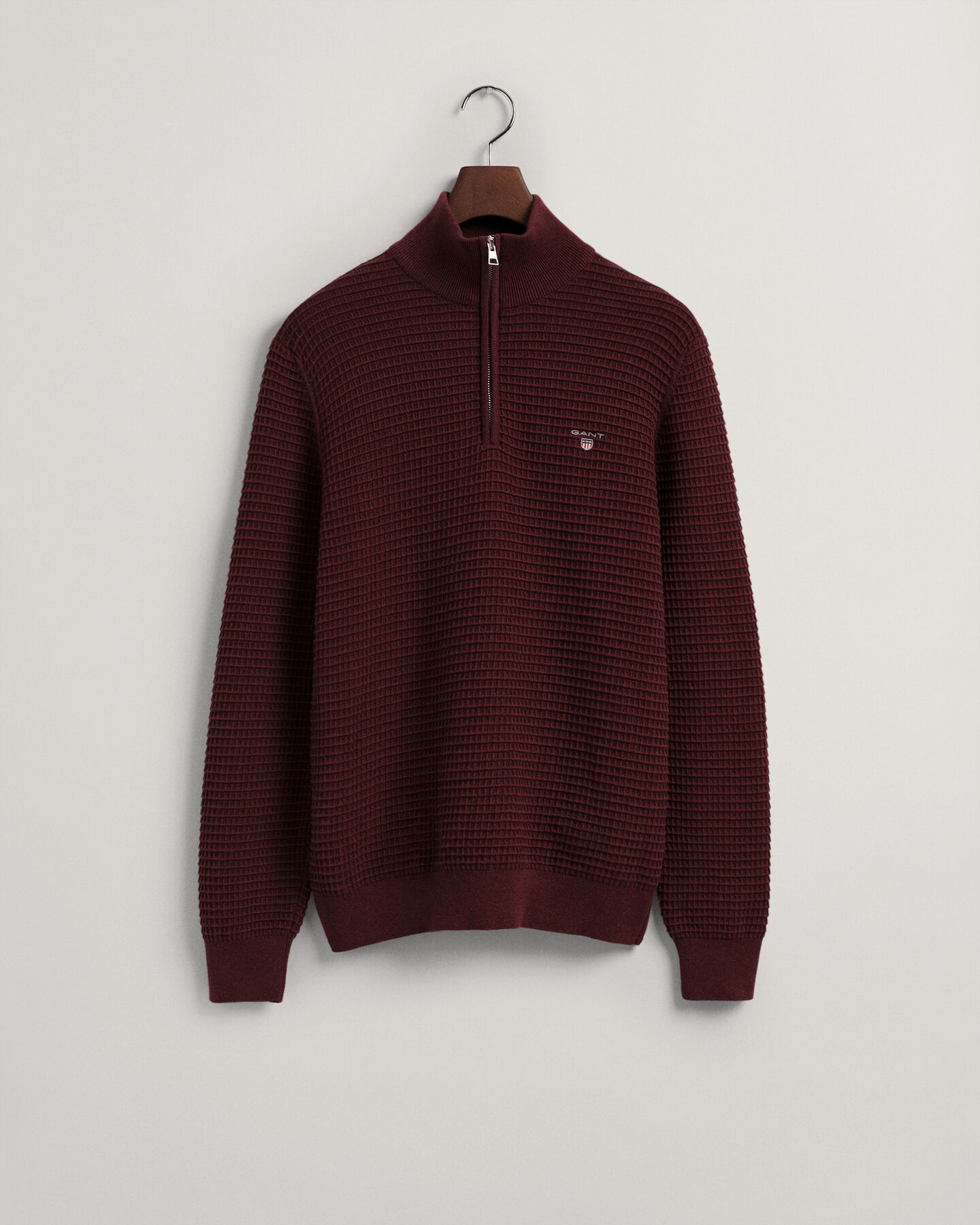 Half-zip bomullstr&ouml;ja