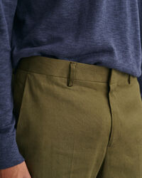 Kostymbyxor i bomull och linne