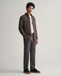 Regular fit fiskbensmönstrad flanellskjorta