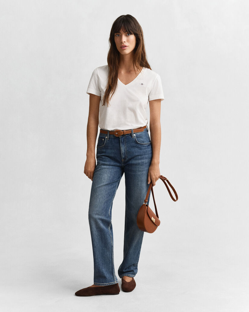 Shield V-ringad T-shirt