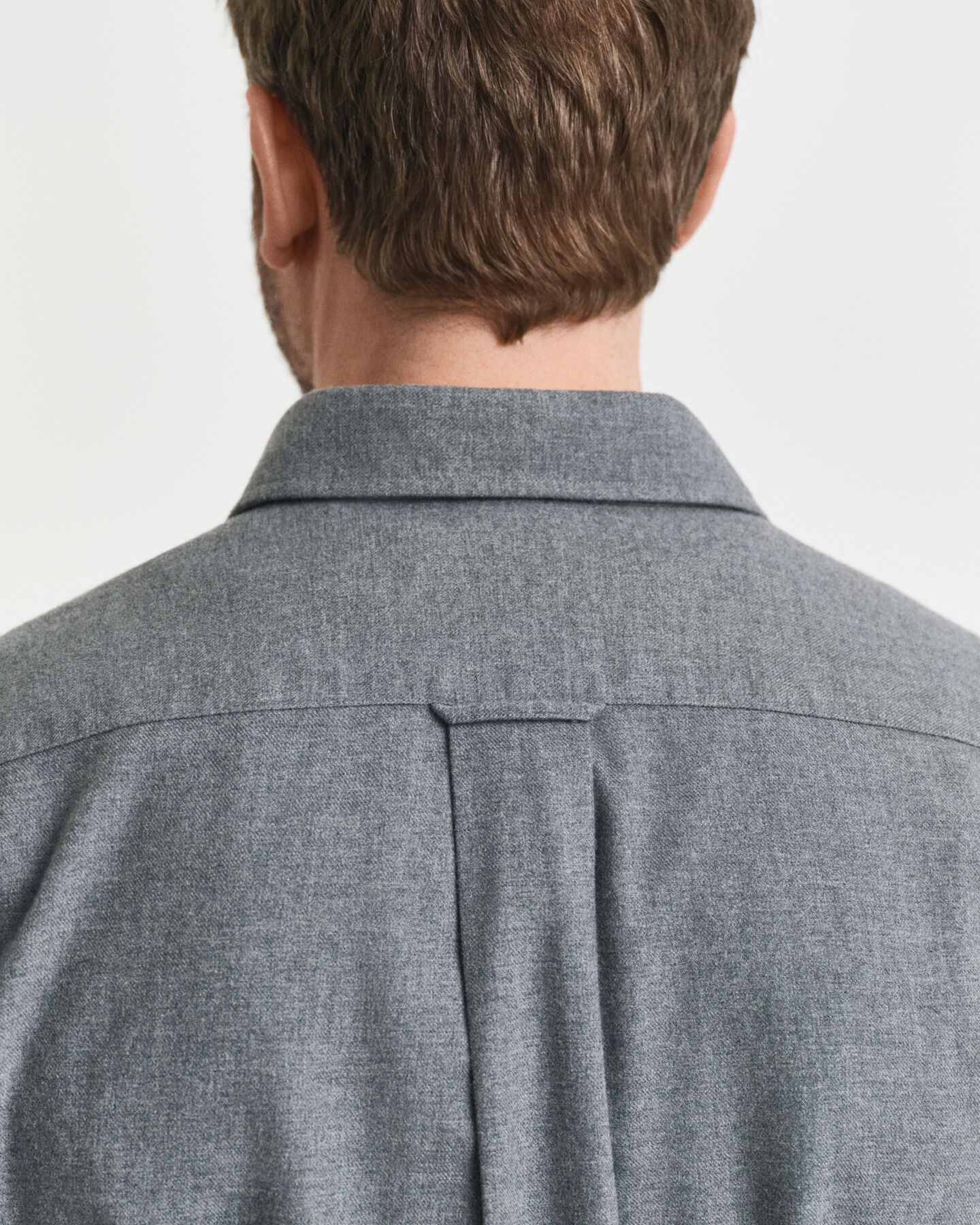 Regular fit melerad flanellskjorta