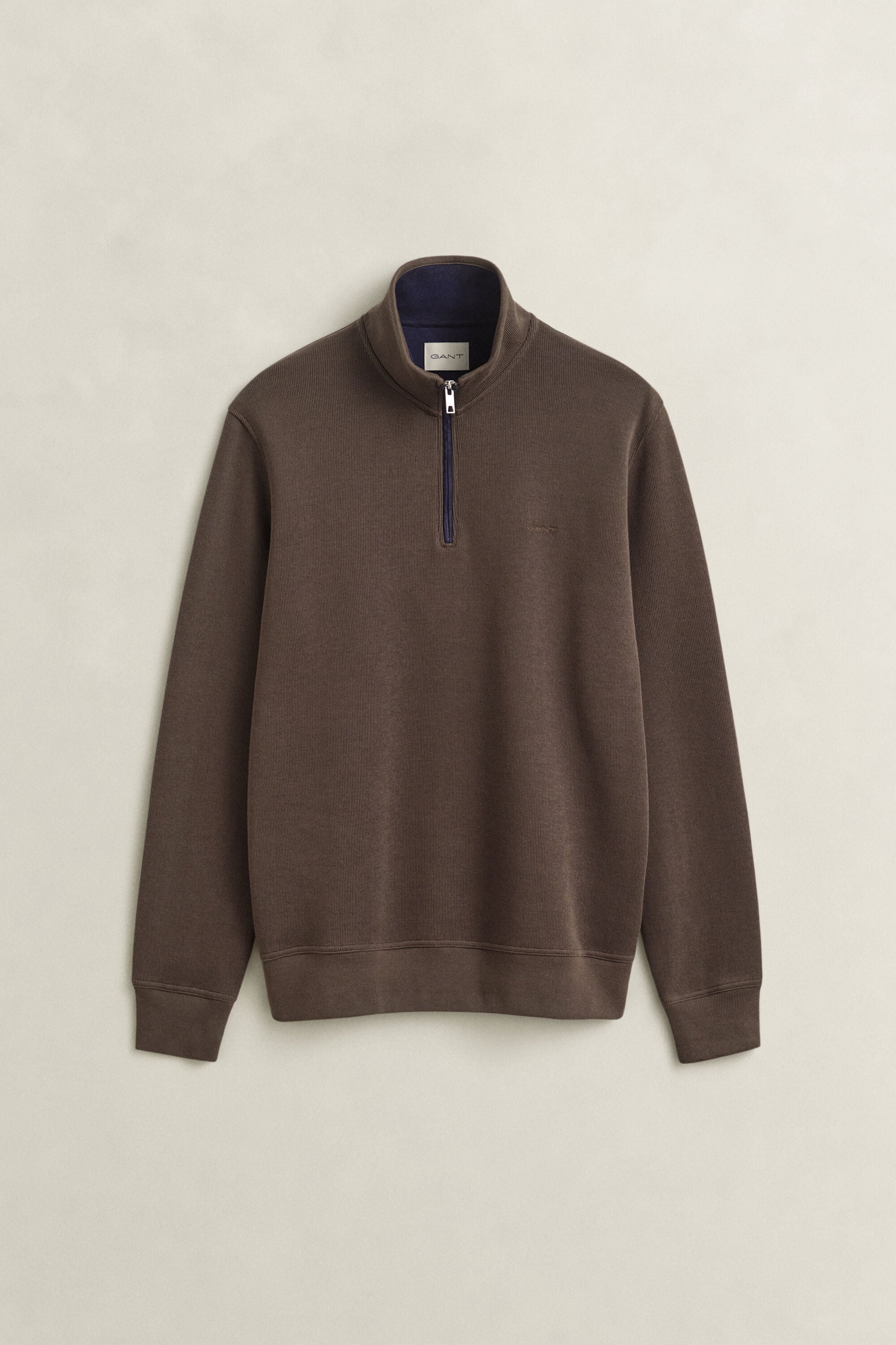 Sacker Rib sweatshirt med half-zip