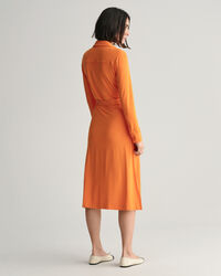 Slim fit skjortkl&auml;nning i jersey