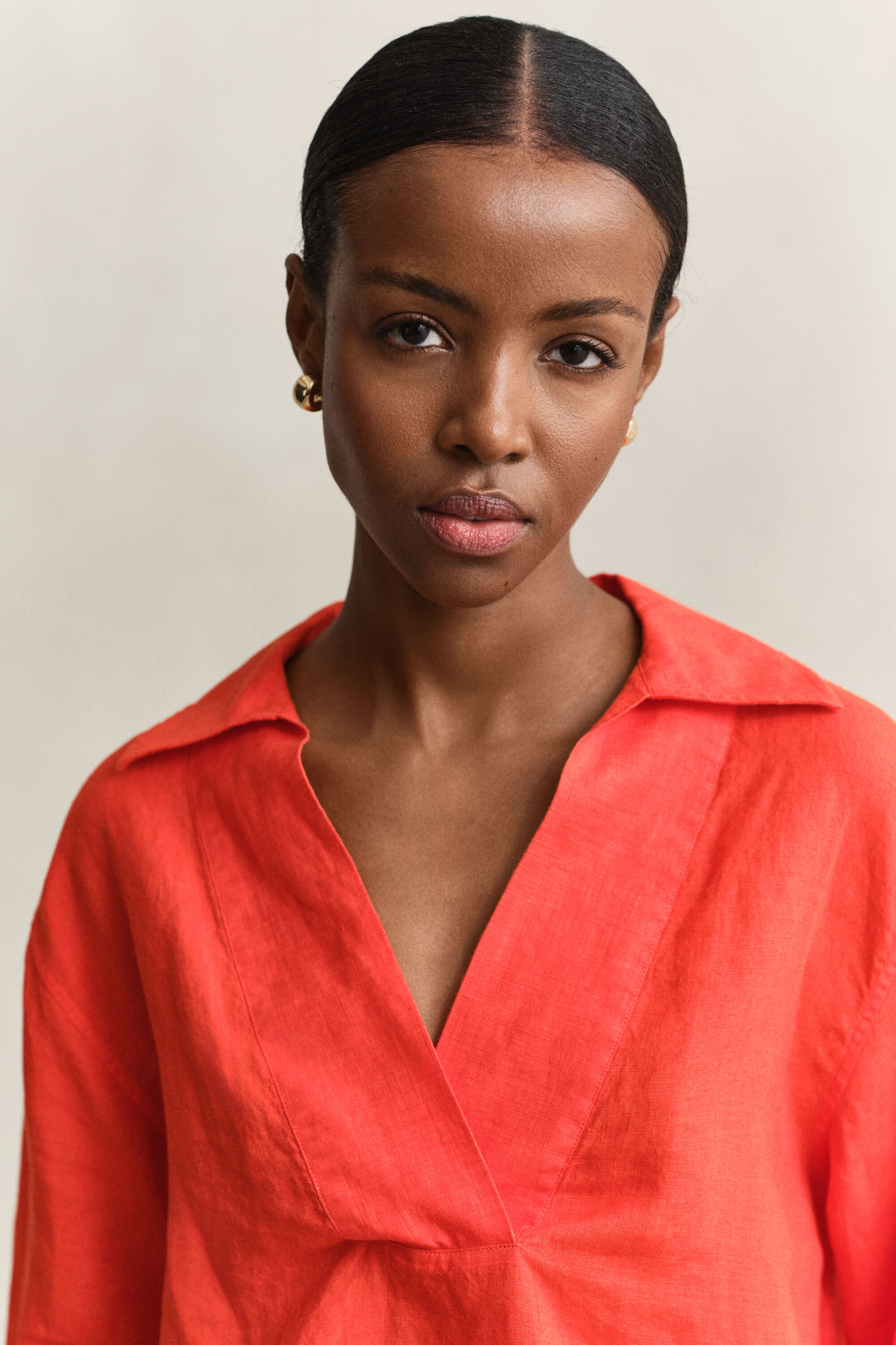 Popover linneskjorta