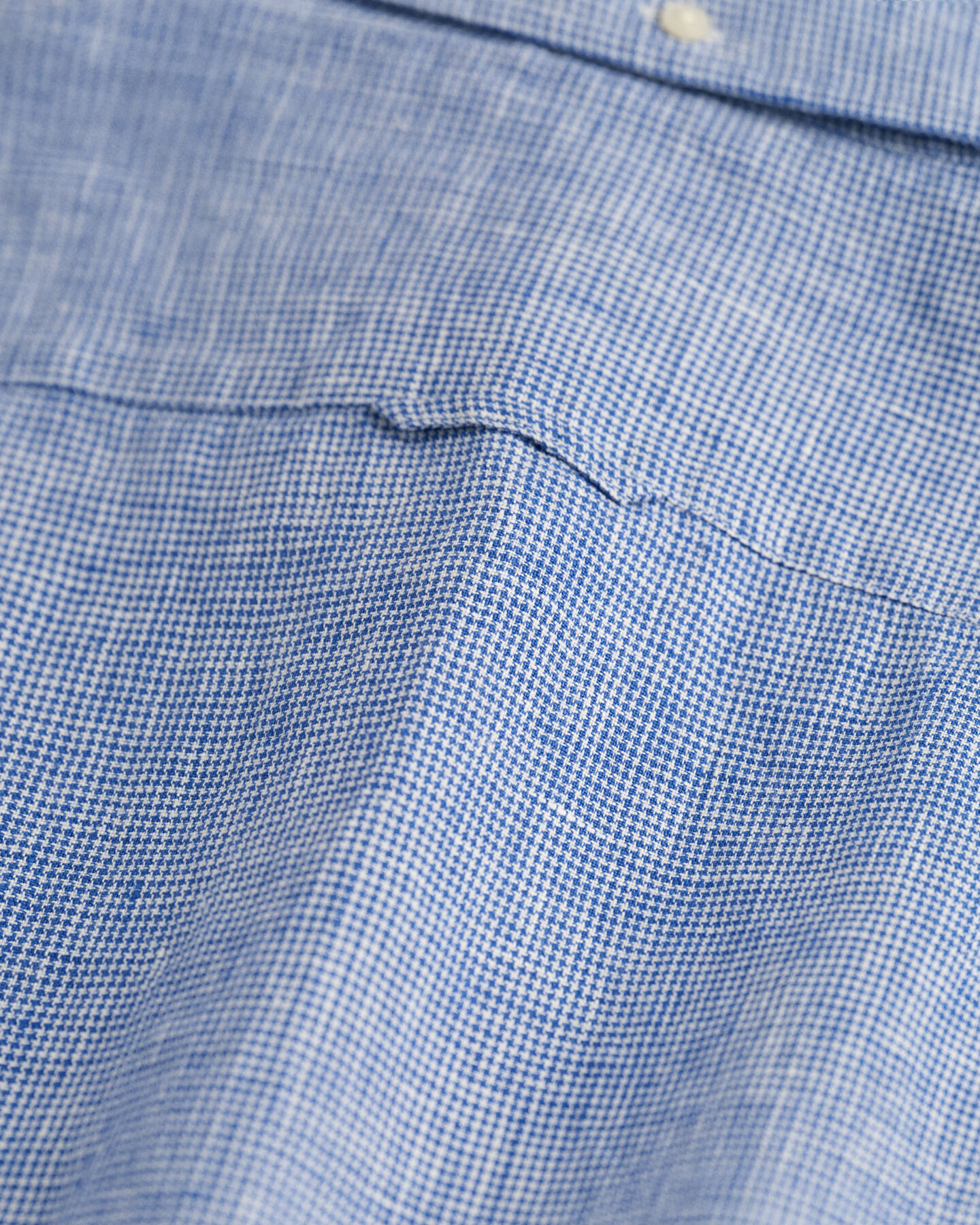 Slim fit hundtandsm&ouml;nstrad linneskjorta