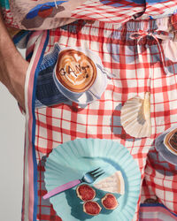 Mönstrade sidenshorts