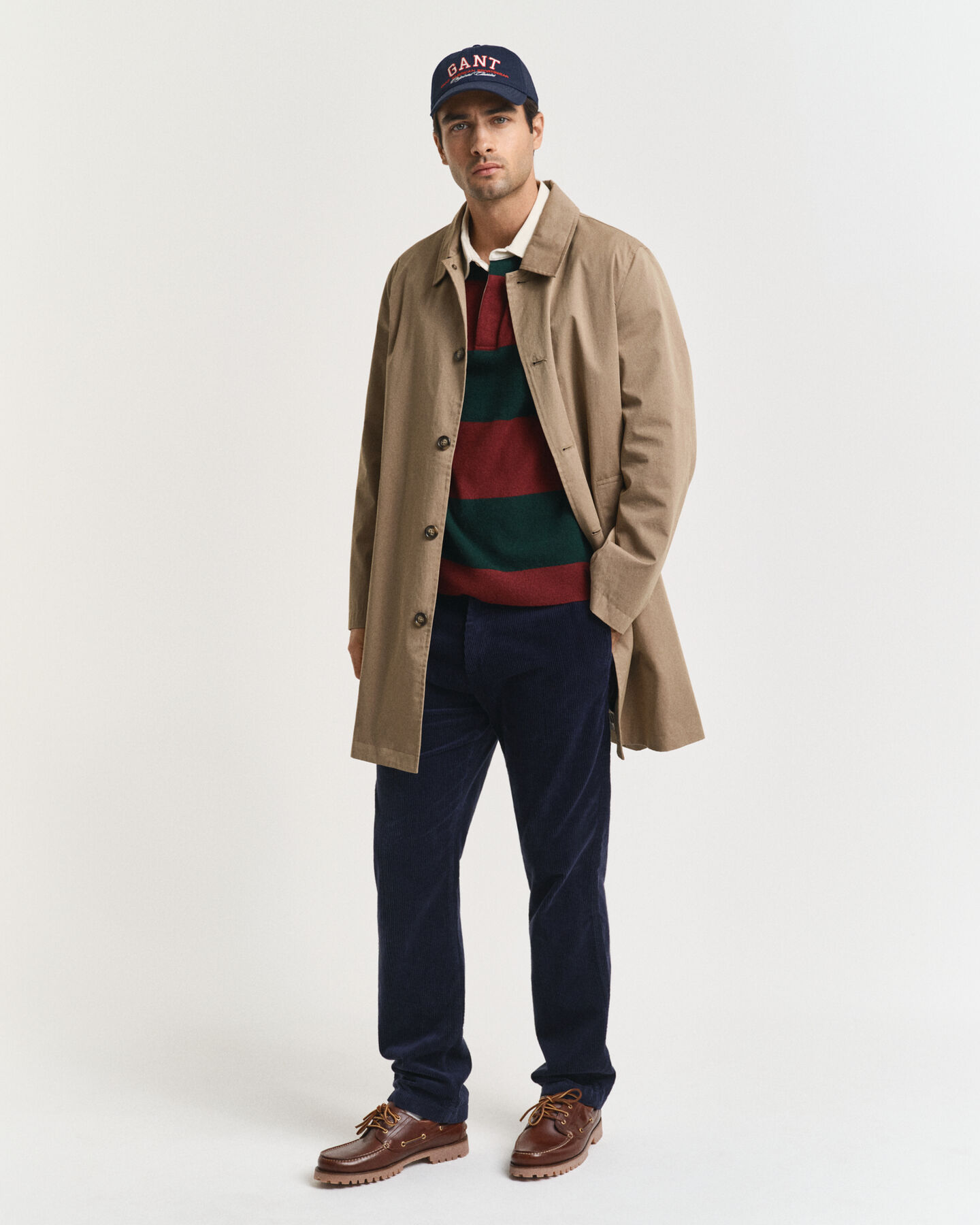 Randig rugger i extra fin lammull