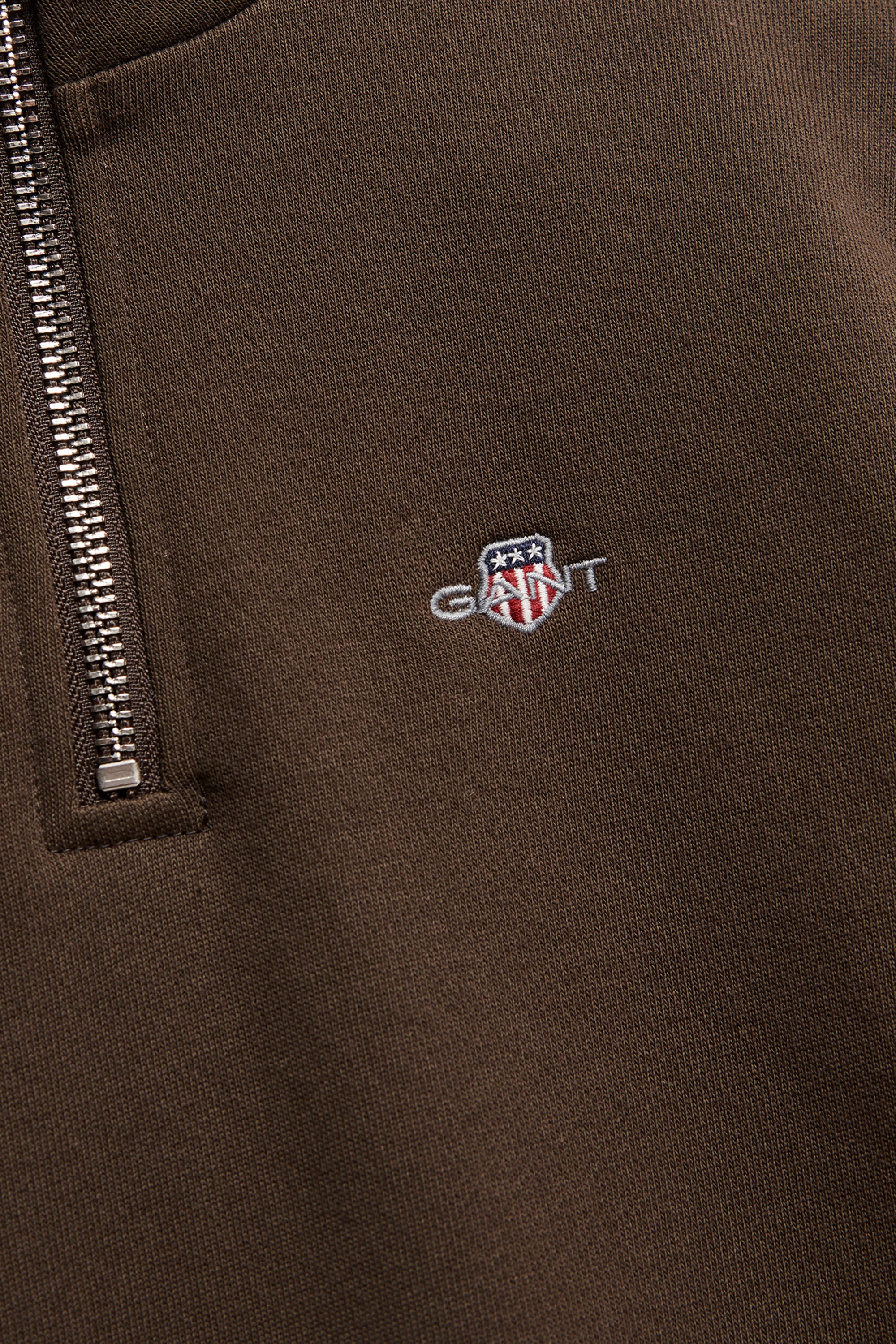 Teen Boys sweatshirt med half-zip och sköldemblem