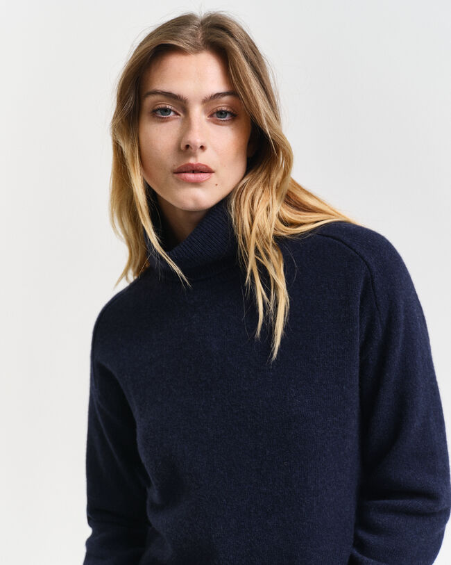 Polotröja i kashmir- och ullblandning