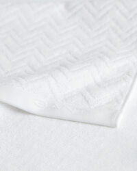 Jacquardvävd fiskbensmönstrad handduk 50 x 70