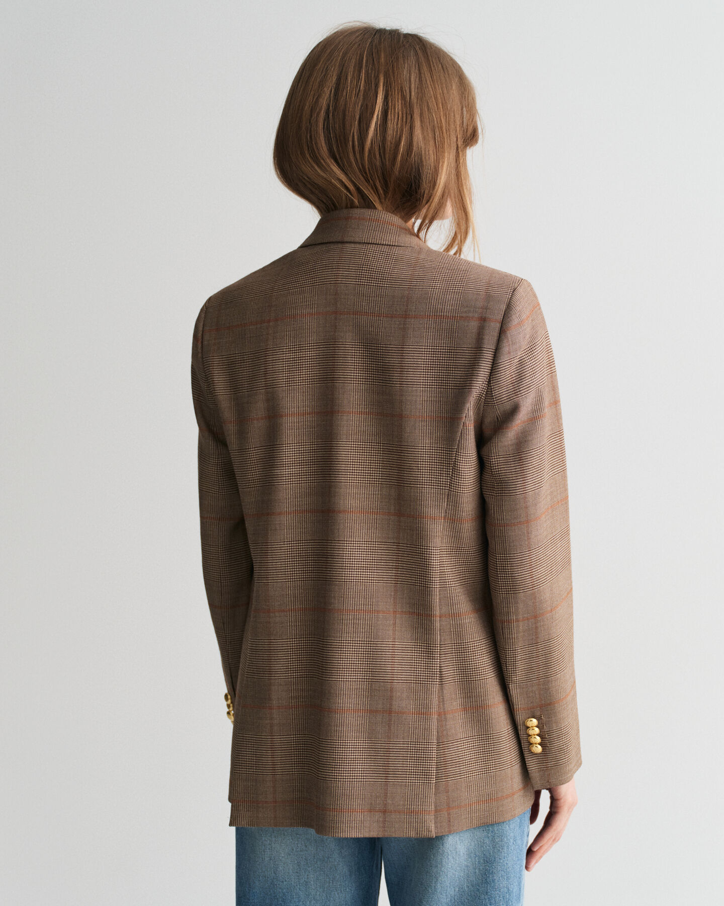 Regular fit rutig club-blazer