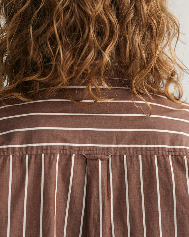 Oversized randig skjortkl&auml;nning