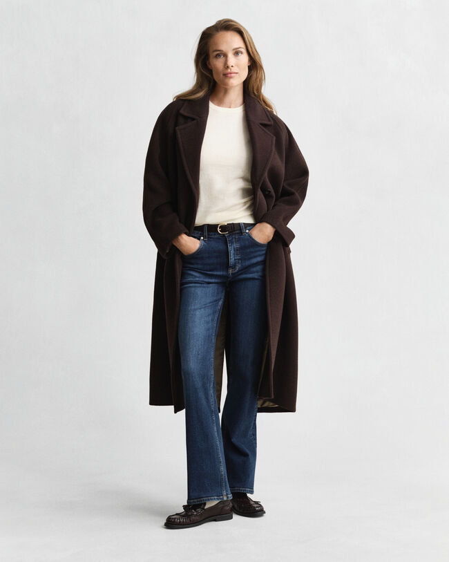 Lätt kortärmad rundhalsad tröja