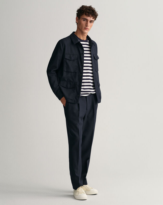 Randig långärmad T-shirt