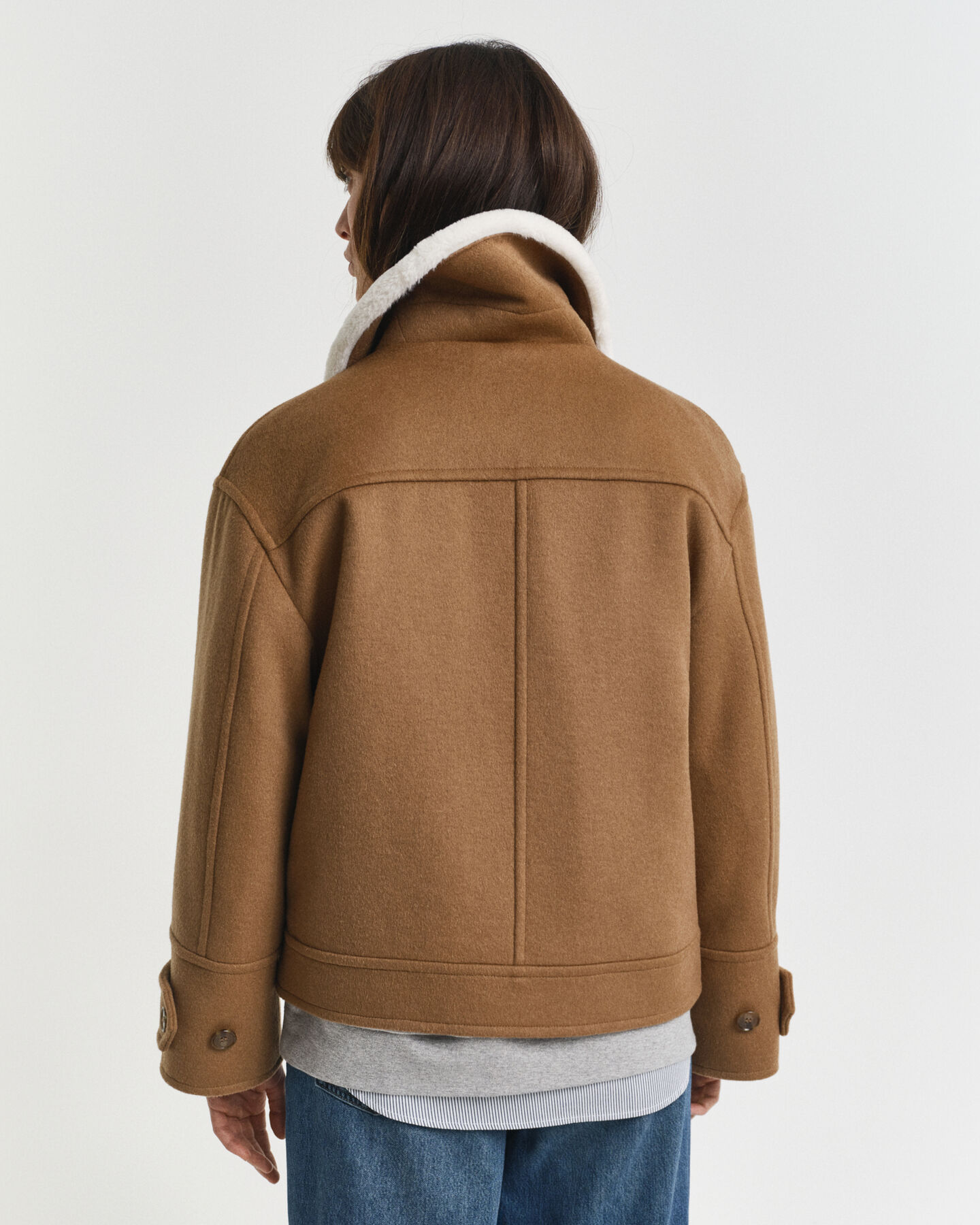 Pilotjacka i ullblandning