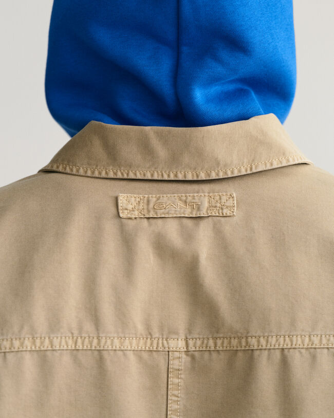 Garment-Dyed twillvävd skjortjacka