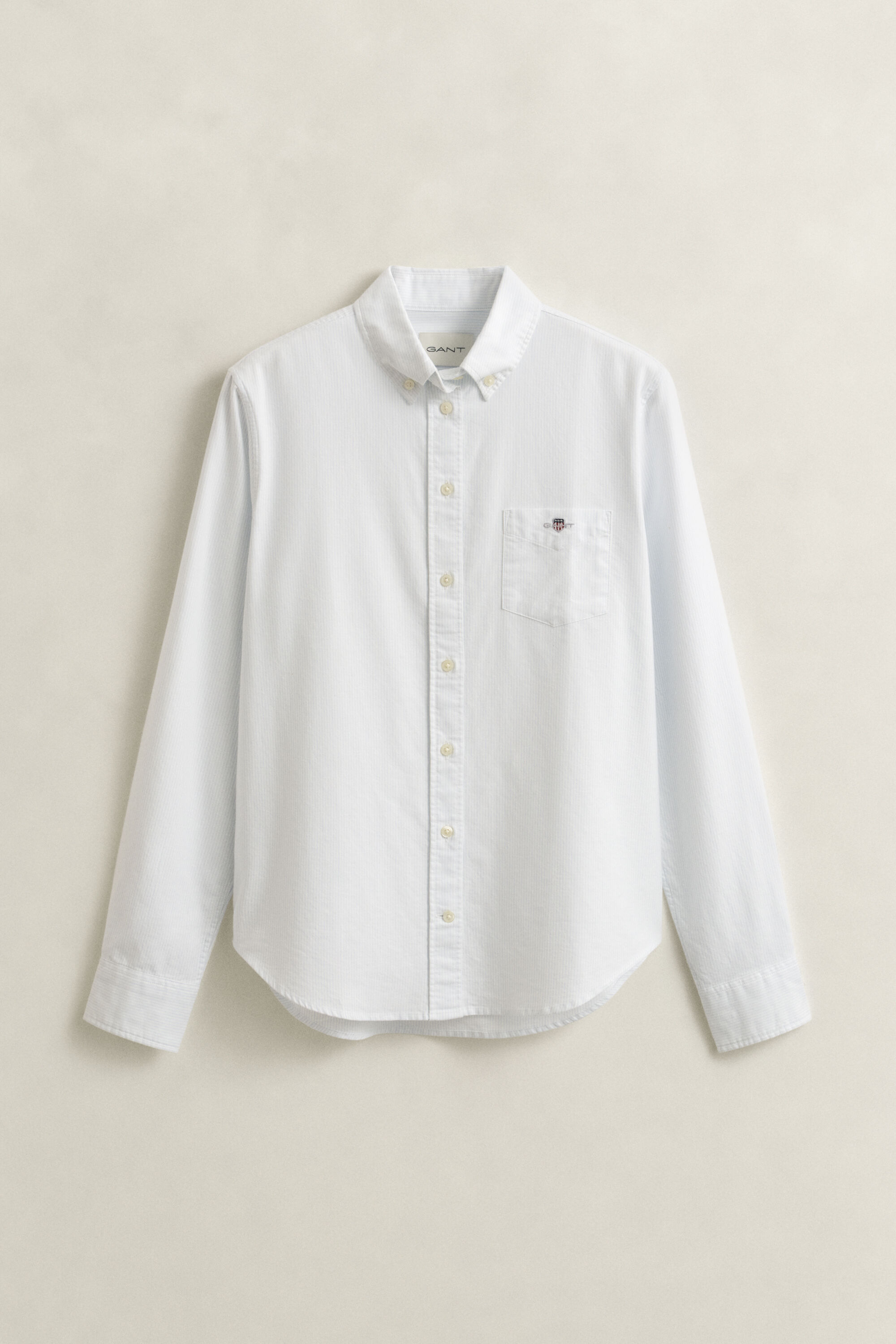 Regular fit klassisk rutig oxfordskjorta