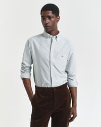 Regular fit klassisk randig oxfordskjorta