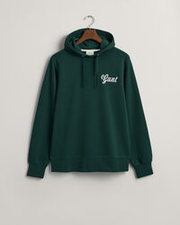 Hoodie med litet tryck