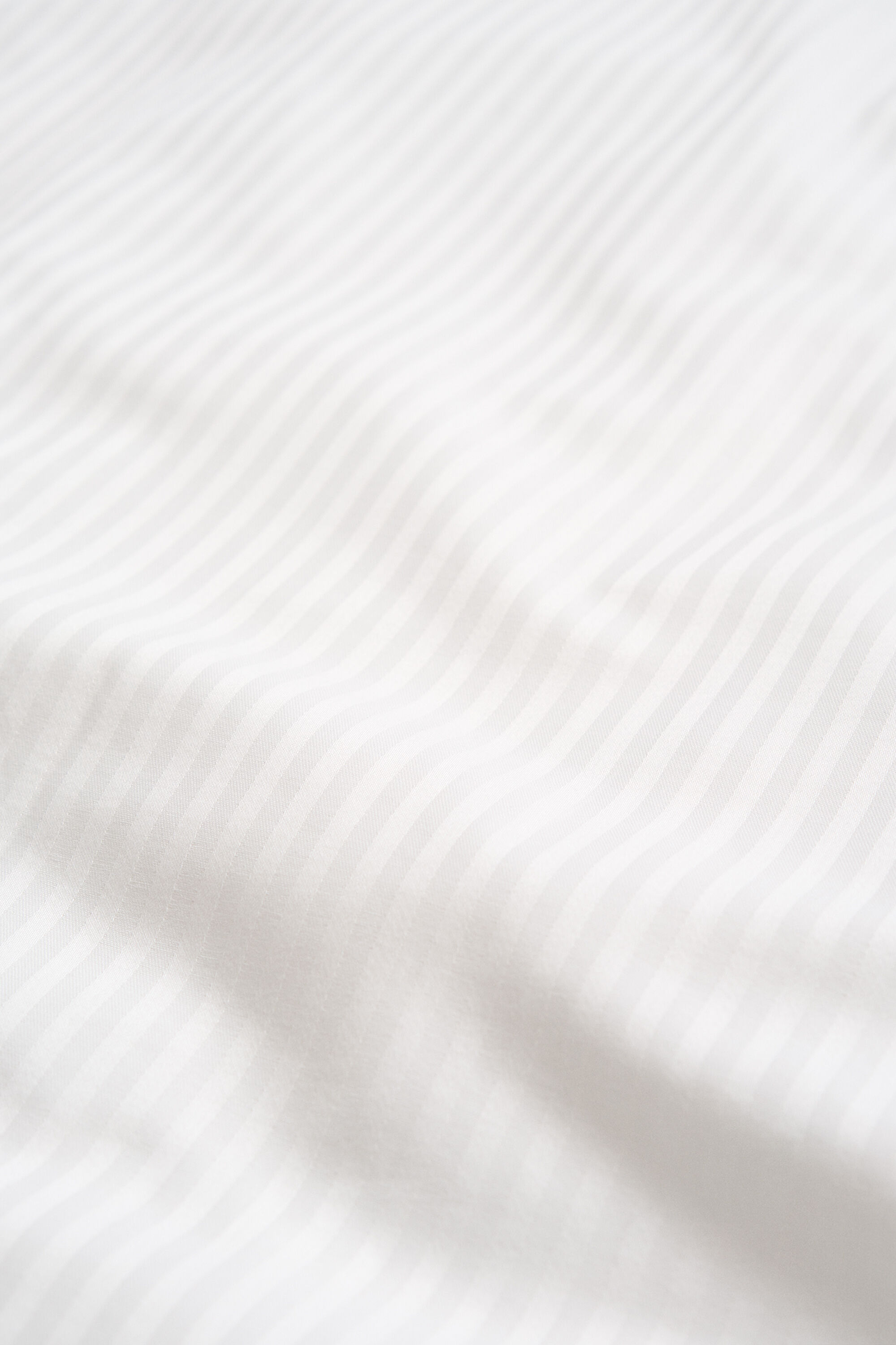 Sateen randigt påslakan, enkel