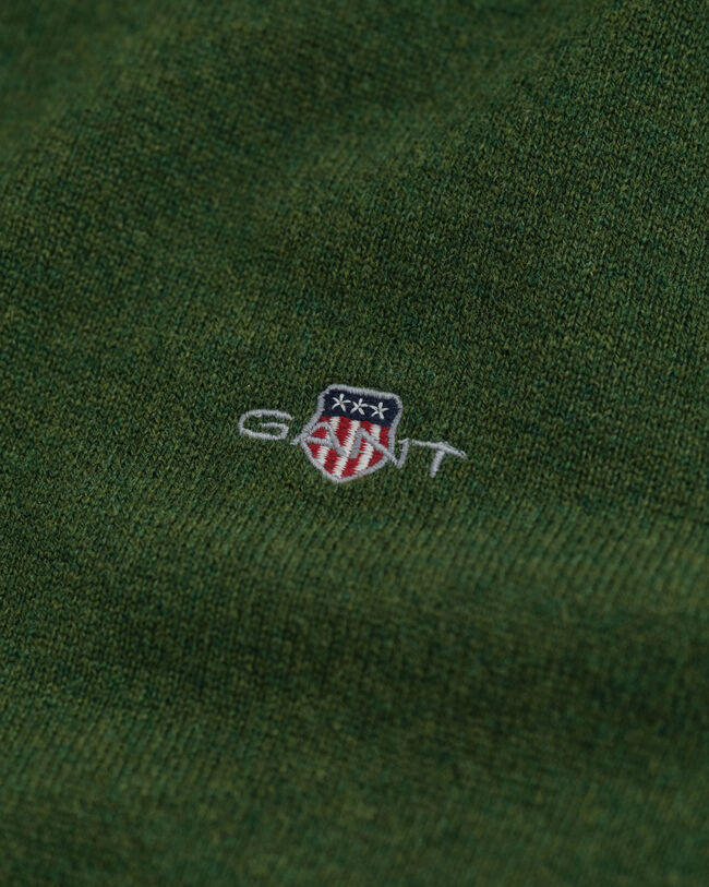 Rundhalsad tröja i superfin lammull