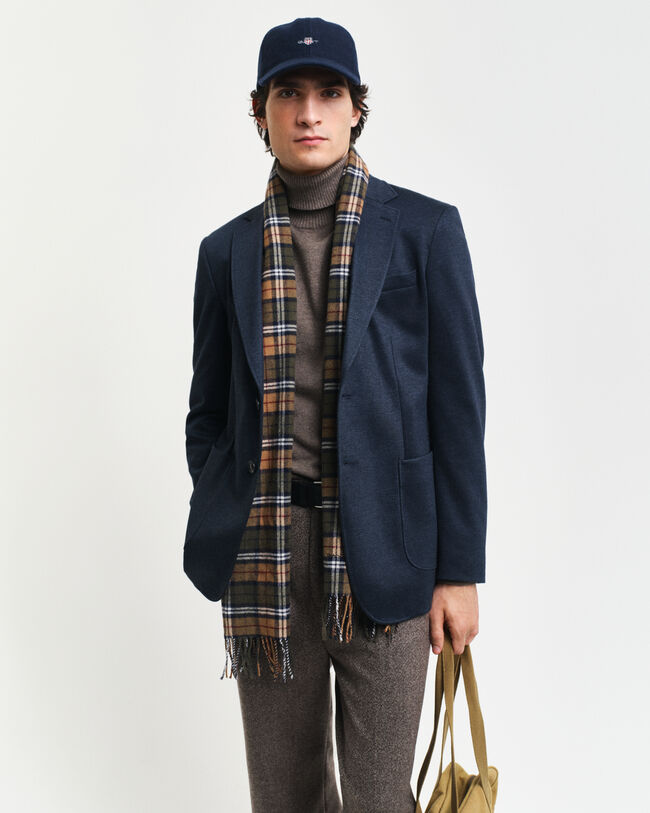 Kavaj i tvåfärgad jerseytwill