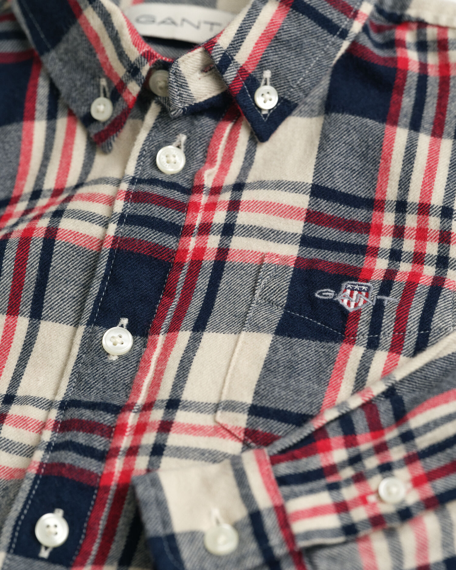 Kids rutig flanellskjorta