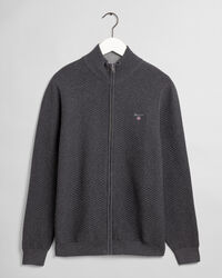 Triangle Texture tröja med lång dragkedja