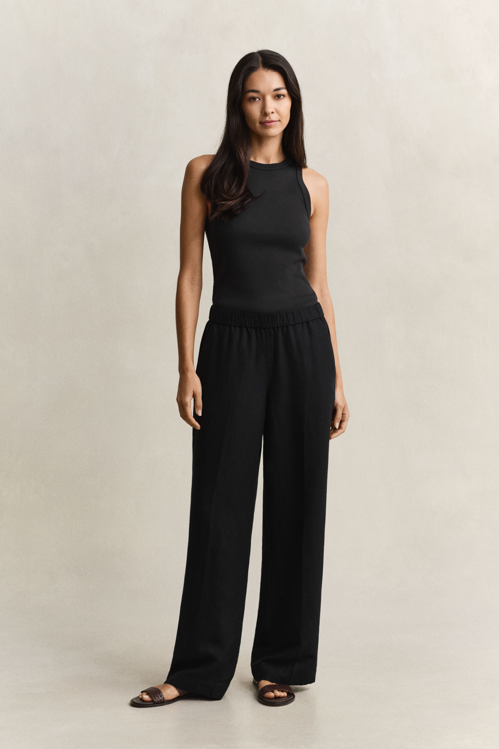 Byxor i linneblandning