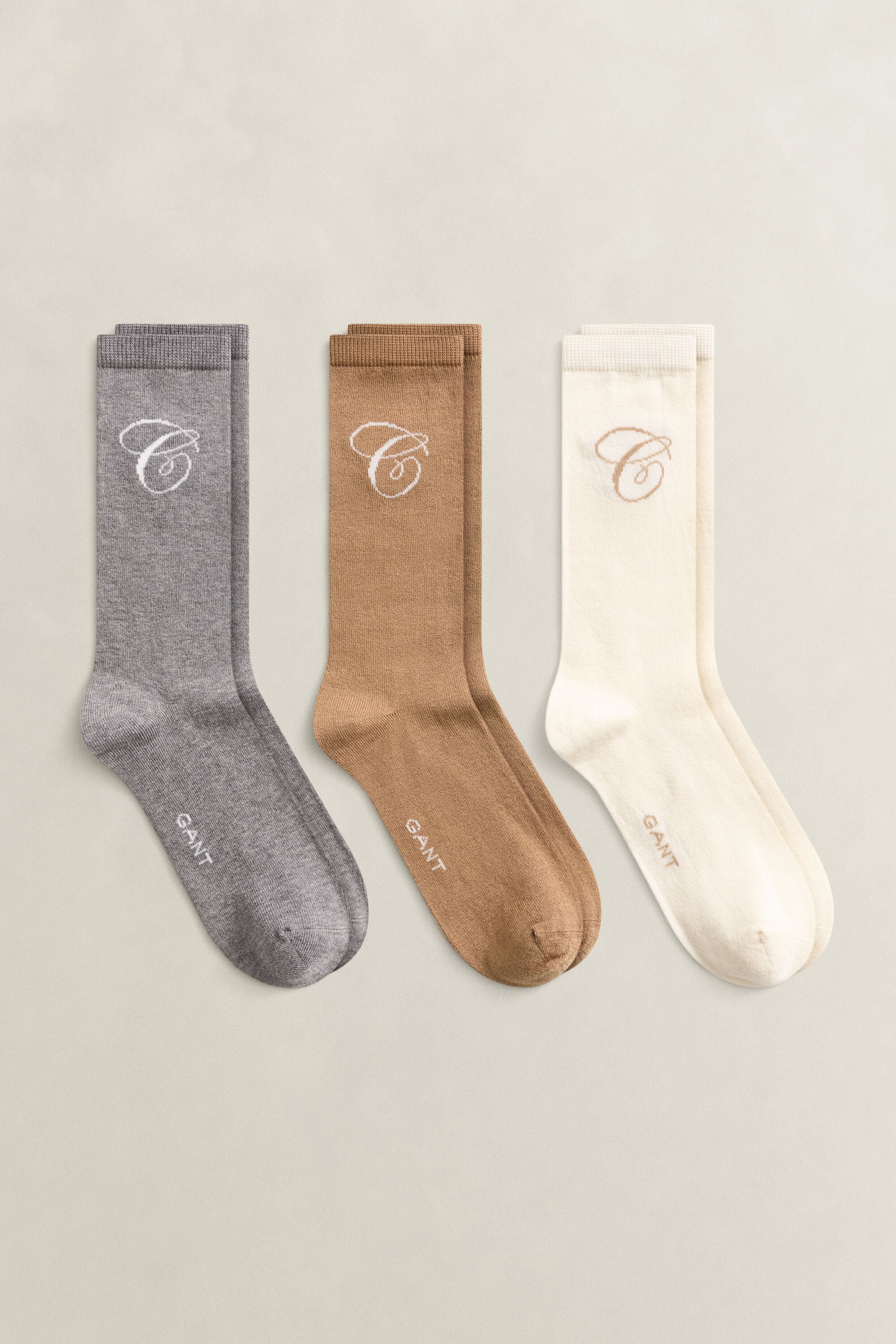 Trepack strumpor med G-logo