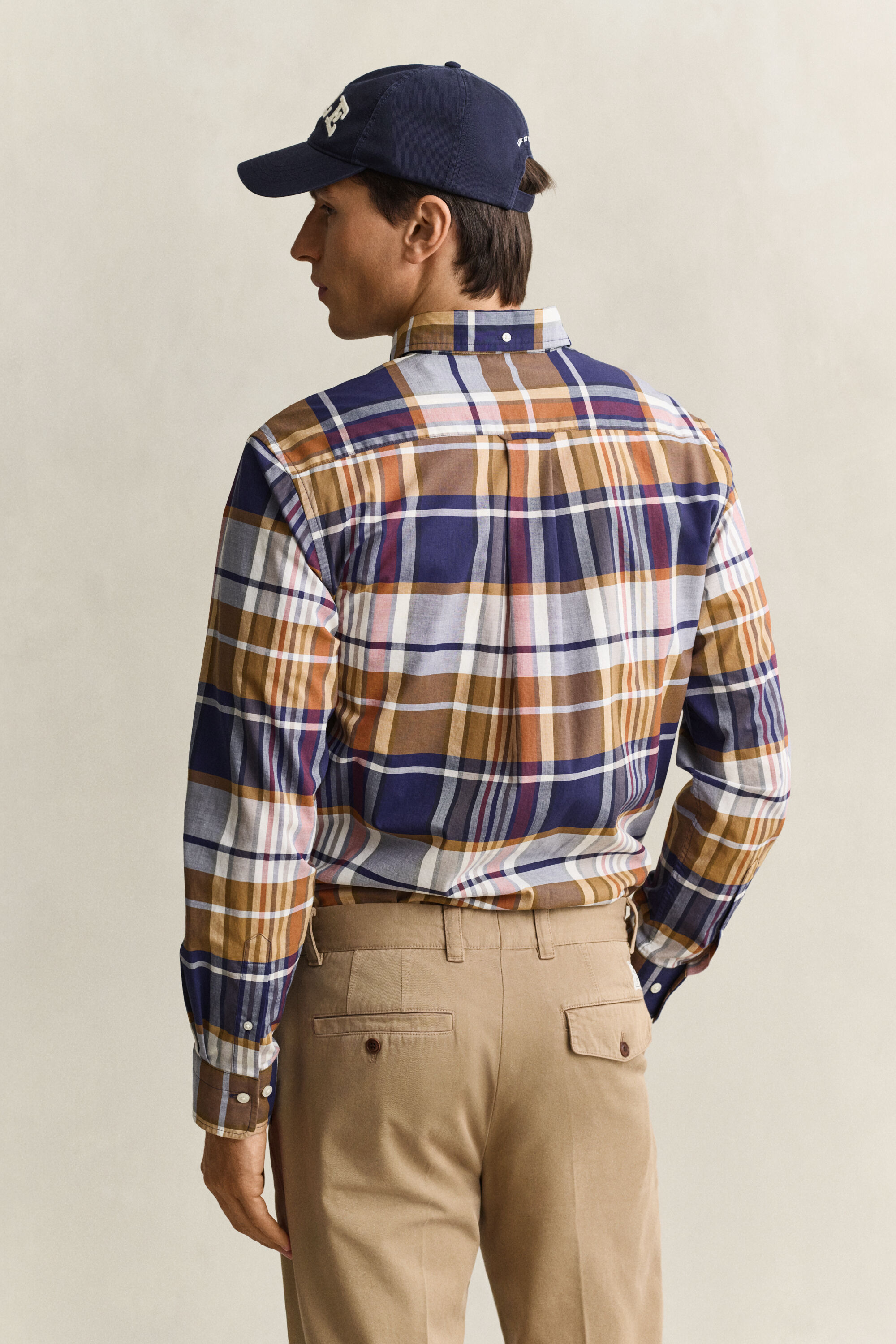 Gant x Yale rutig poplinskjorta
