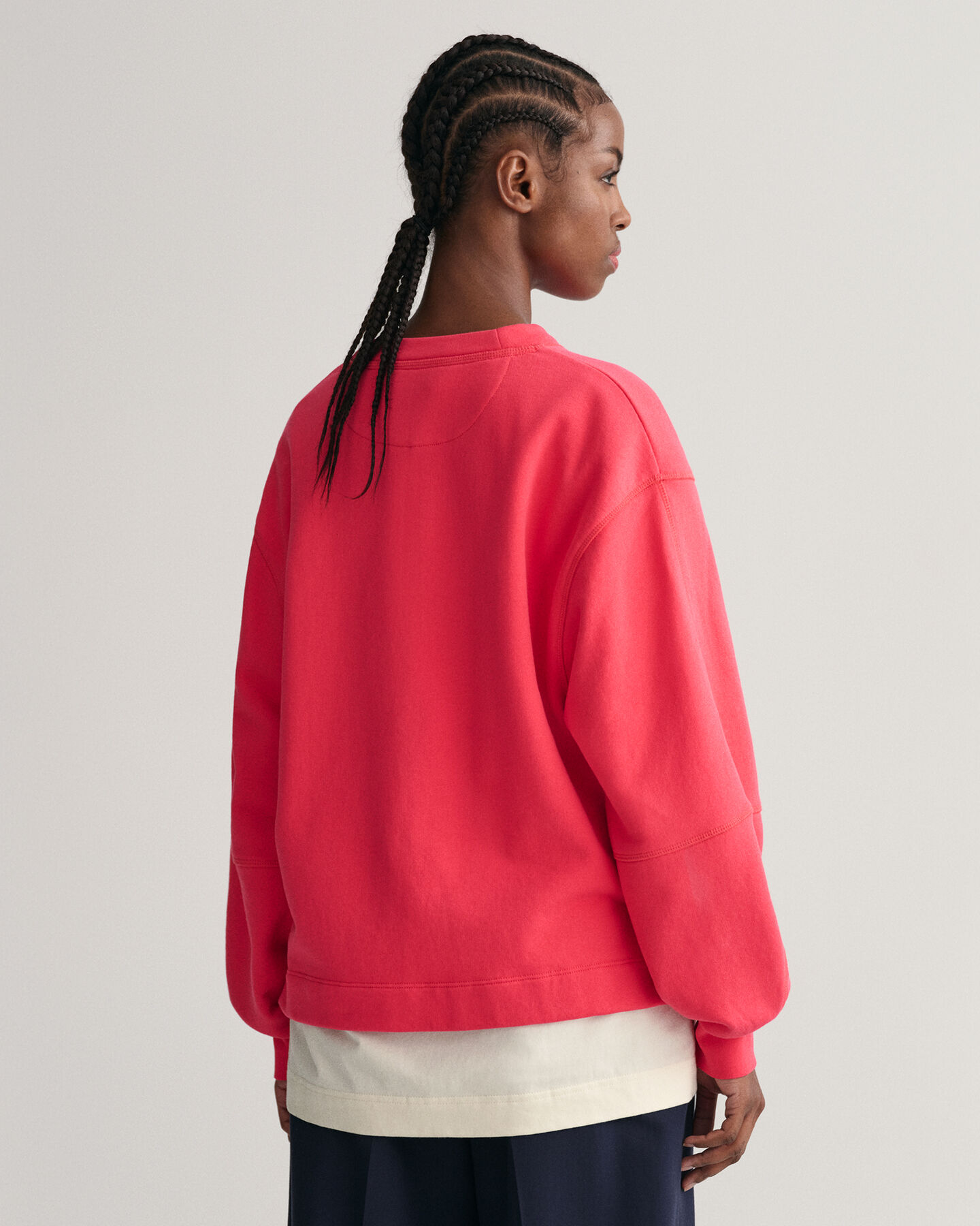 Logo sweatshirt med vid &auml;rm