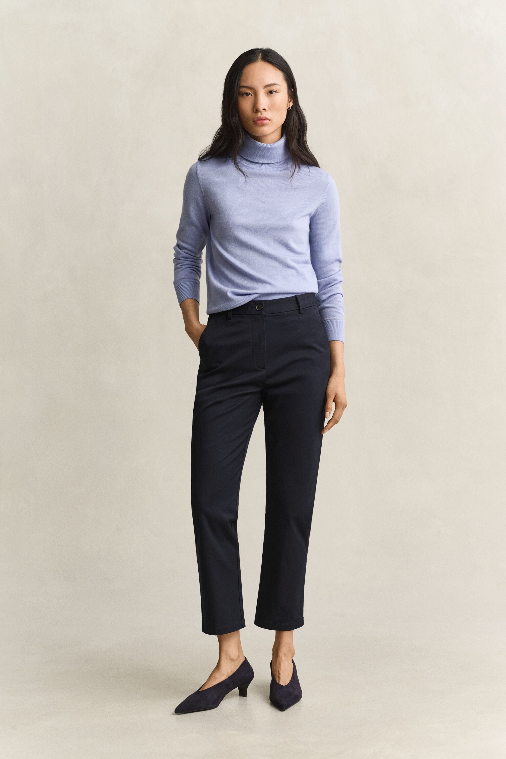 Klassiska chinos med slim fit