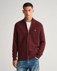 Full-zip bomullströja