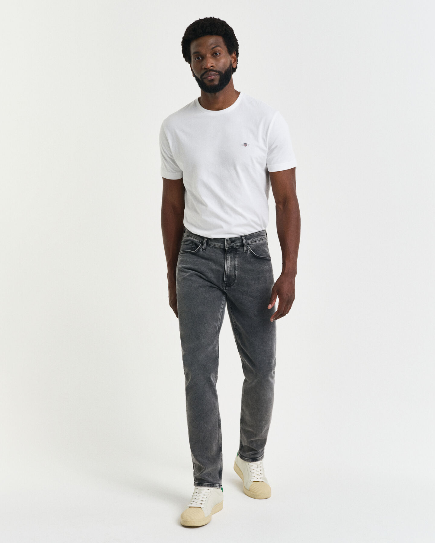 Slim fit svarta jeans