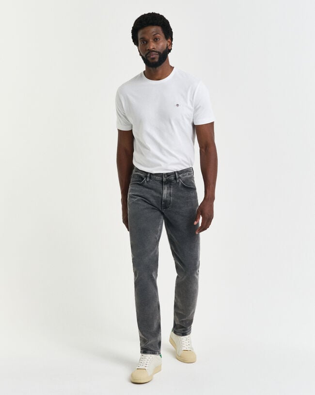Slim fit svarta jeans