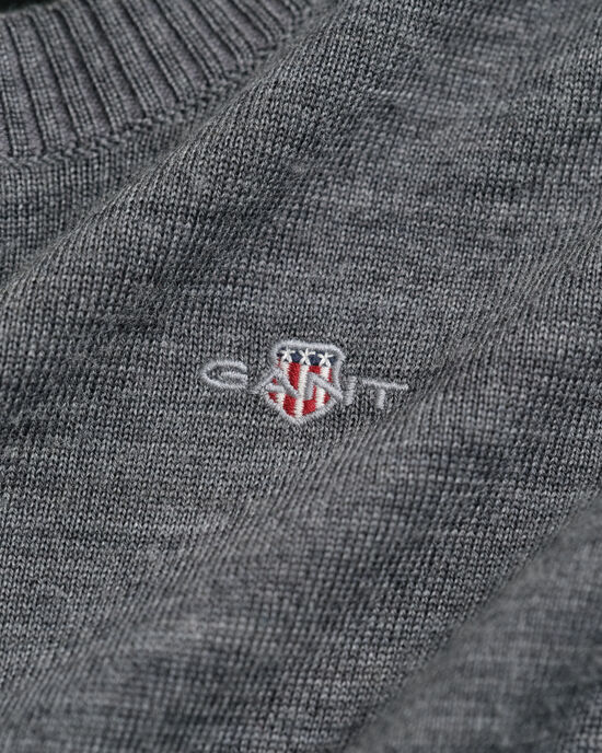 Kids rundhalsad tröja i extra fin merinoull