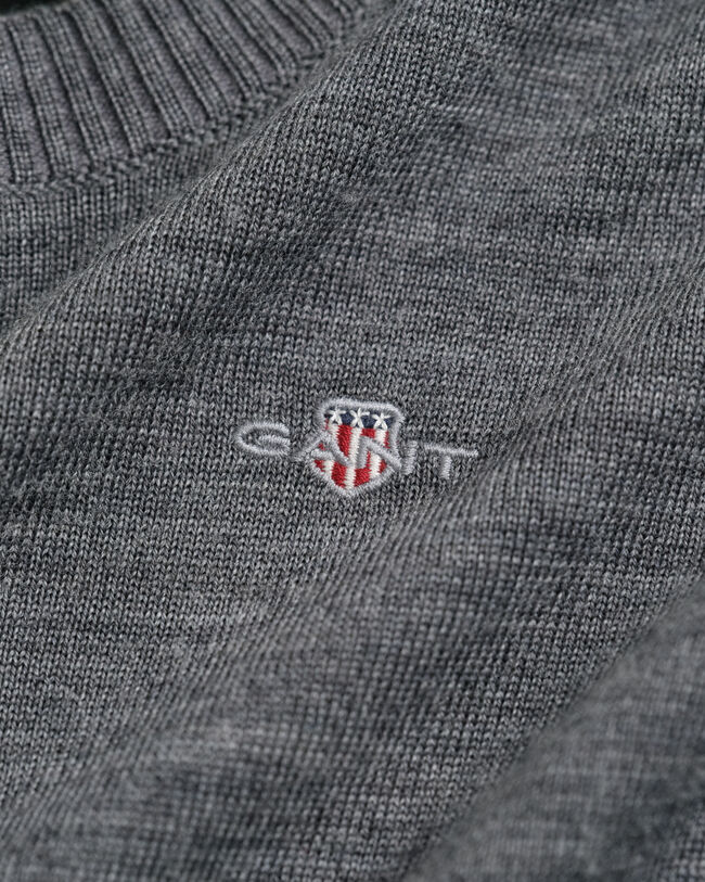 Kids rundhalsad tröja i extra fin merinoull