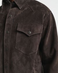 Relaxed fit rodeoskjorta i mocka