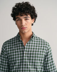 Regular fit skotskrutig flanellskjorta