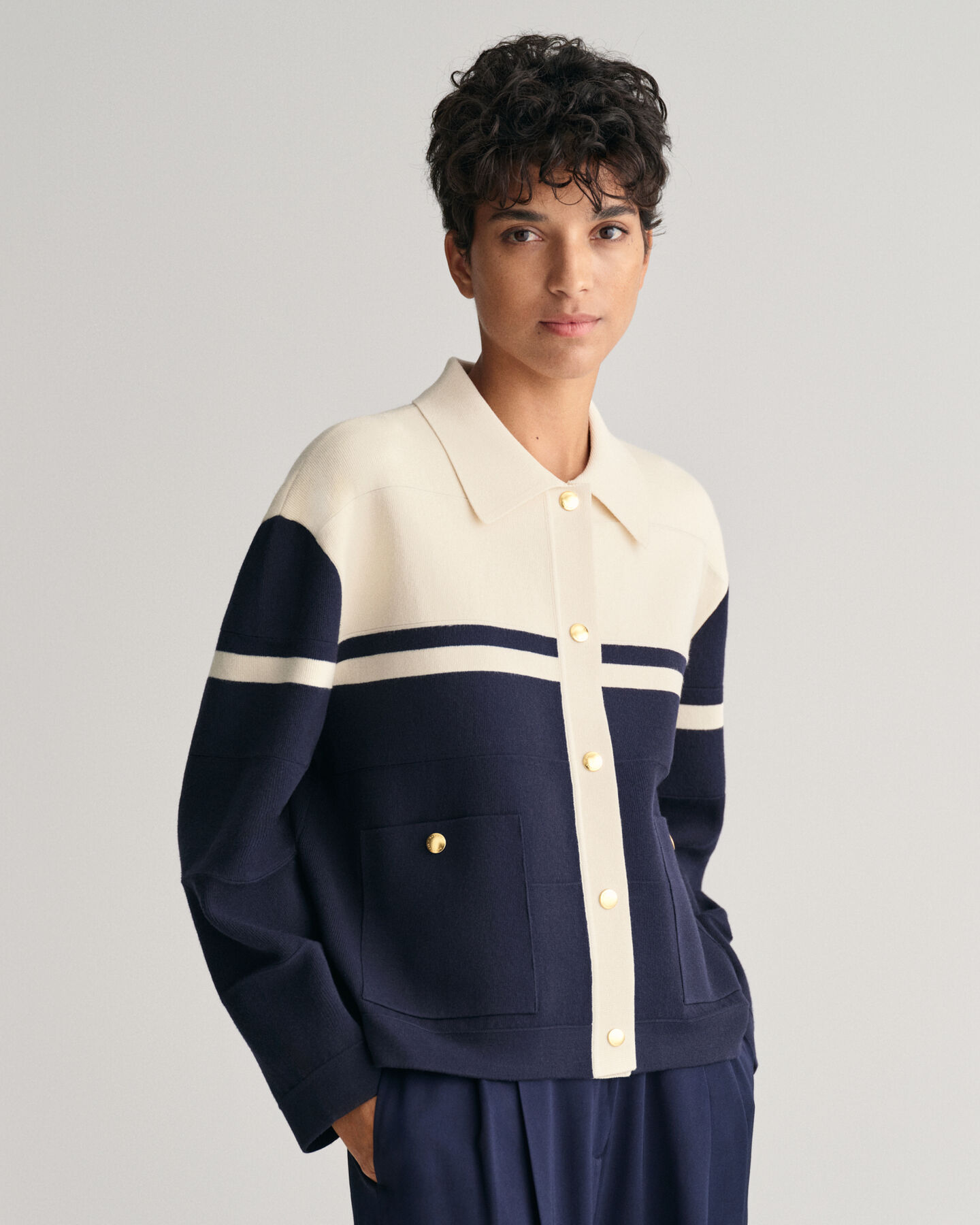 Kofta med färgblock