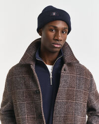 Ribbstickad bomullsmössa