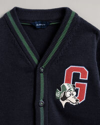 Baby Boy G Dog stickad cardigan